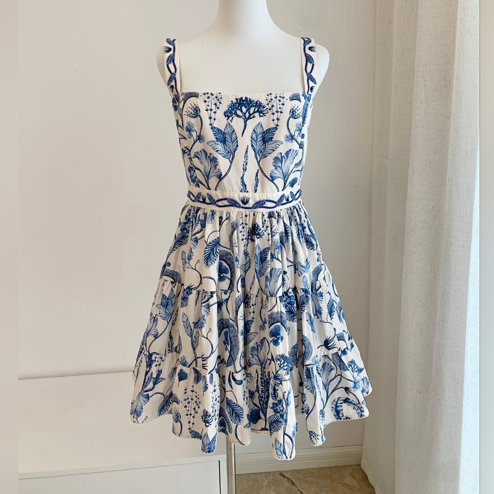 Agua By Agua Bendita Lima printed cotton mini dress - Picture 7 of 14